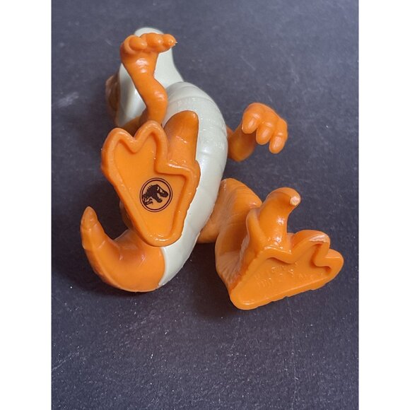 Jurassic World Mini Orange Velociraptor Dinosaur Figure Toy Collectible - Picture 5 of 5